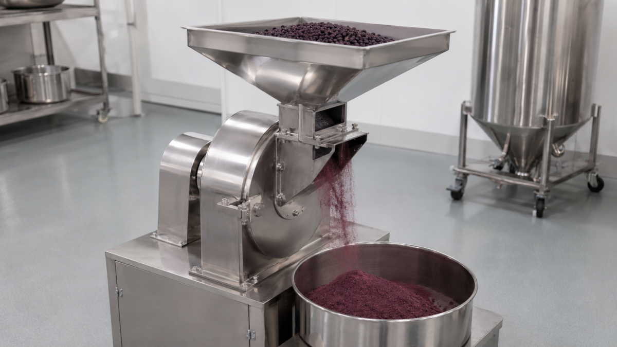 Transformation en poudres alimentaires