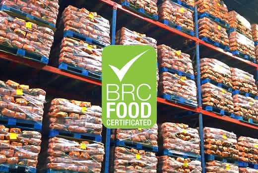 Entreposage de qualité alimentaire certifié BRC
